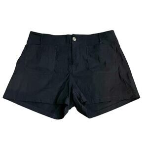 Anthropologie Maeve The Colette Shorts 16W Black Preppy Classic Patch Pocket